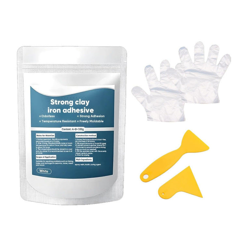 Steel Reinforced Epoxy Putty 100g for Metal Wood Concrete Repair