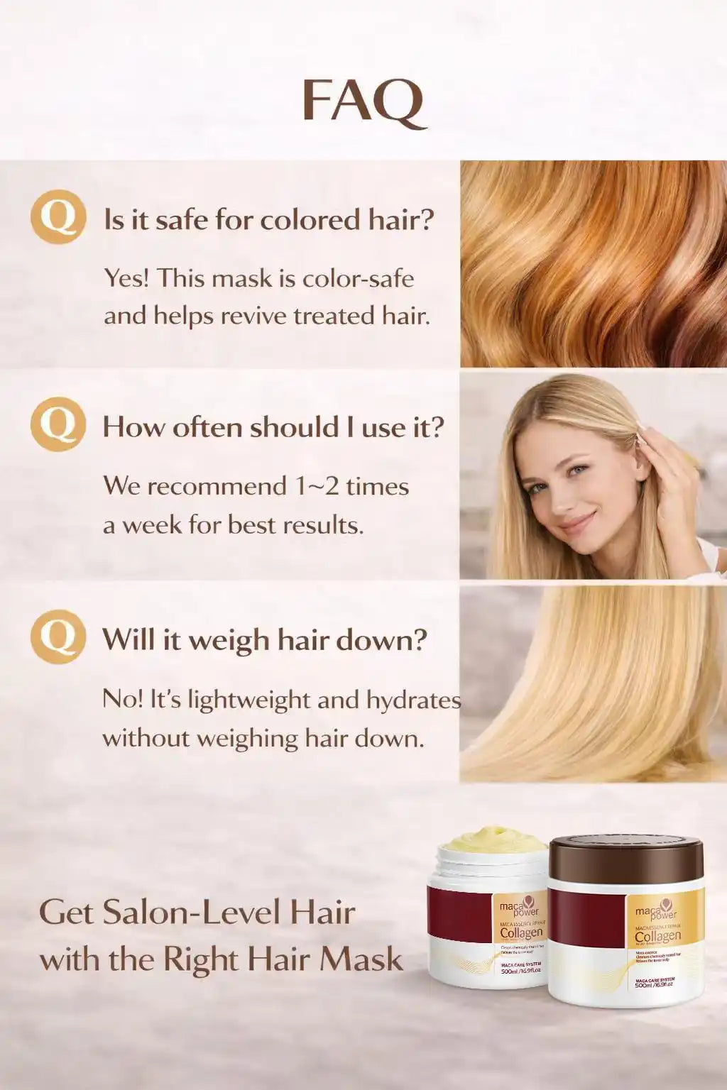 Maca Collagen Hair Mask - Detail 1