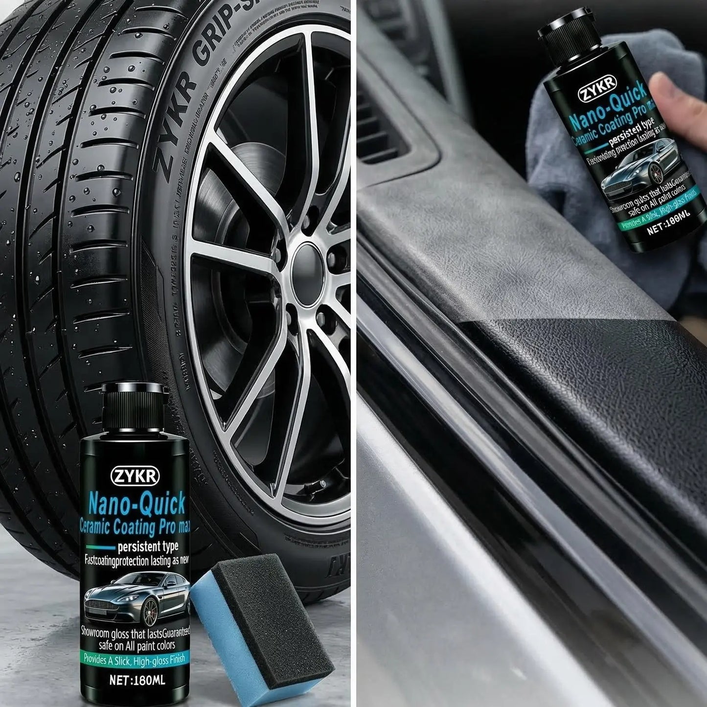 Nano Ceramic Coating Professional Edition MAX - High-Gloss Car Protection (180ml)