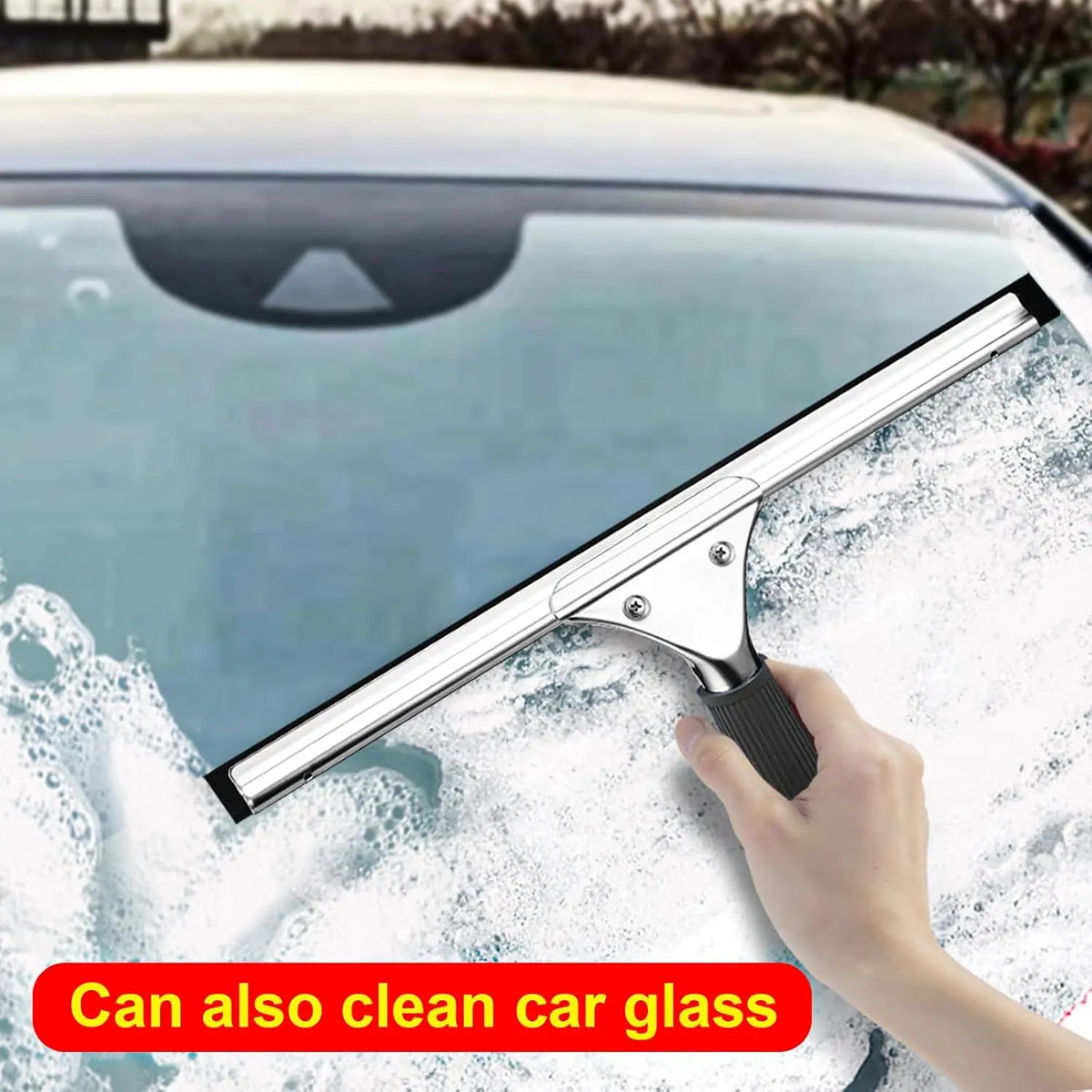 14-Inch Glass Squeegee for Windows, Shower Doors and Car Glass