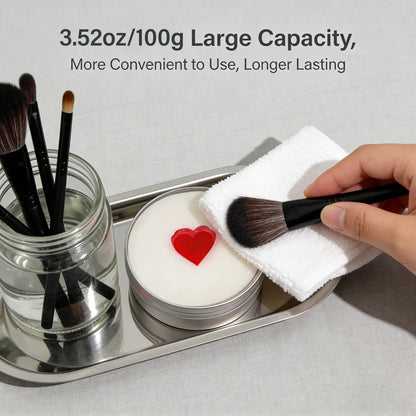 Makeup Brush Cleaning Soap with Silicone Pad 100g