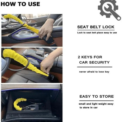 Universal Anti-Theft Steering Wheel Lock with Key