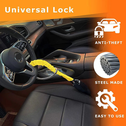 Universal Anti-Theft Steering Wheel Lock with Key