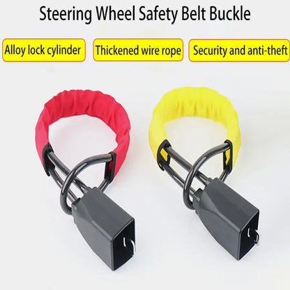 Universal Anti-Theft Steering Wheel Lock with Key