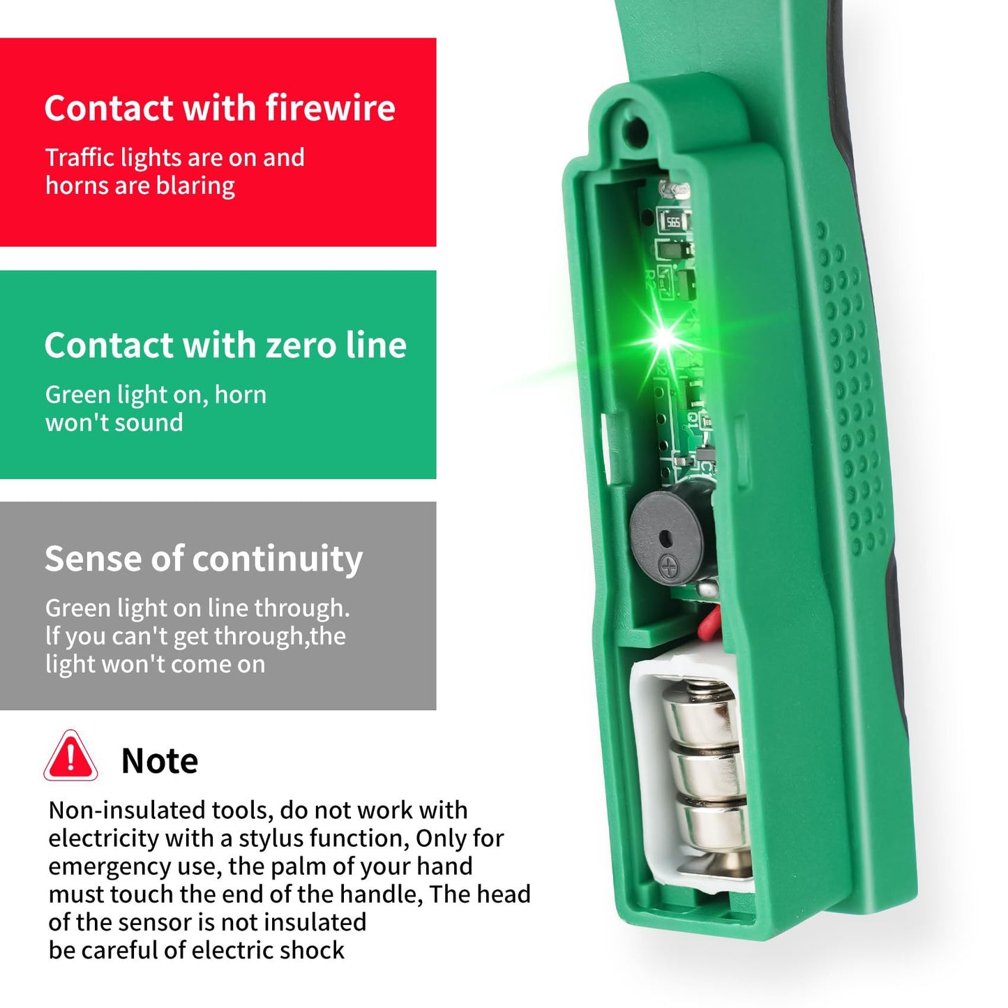 8-in-1 Green Wire Stripper Pliers with Voltage Tester