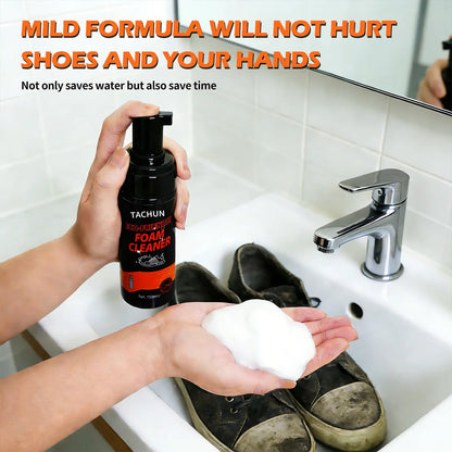 Eco-Friendly Foam Shoe Cleaning Kit 150ml with Dual Brushes