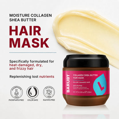BARUBT Collagen Shea Butter Hair Mask, 250ml / 8.45 fl oz
