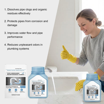 Pipe Dredging Maintenance Agent - Drain Cleaner Powder for Kitchen and Bathroom