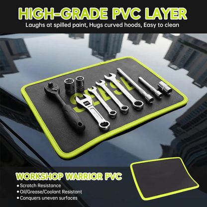 Magnetic Tool Mat Set - Flexible Non-Slip Tray for Garage Repairs