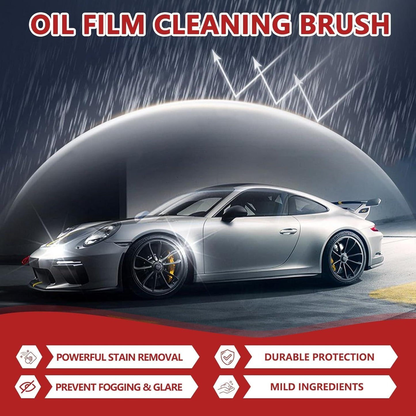 Car Glass Oil Film Cleaner Cream - 100g Windshield Degreaser