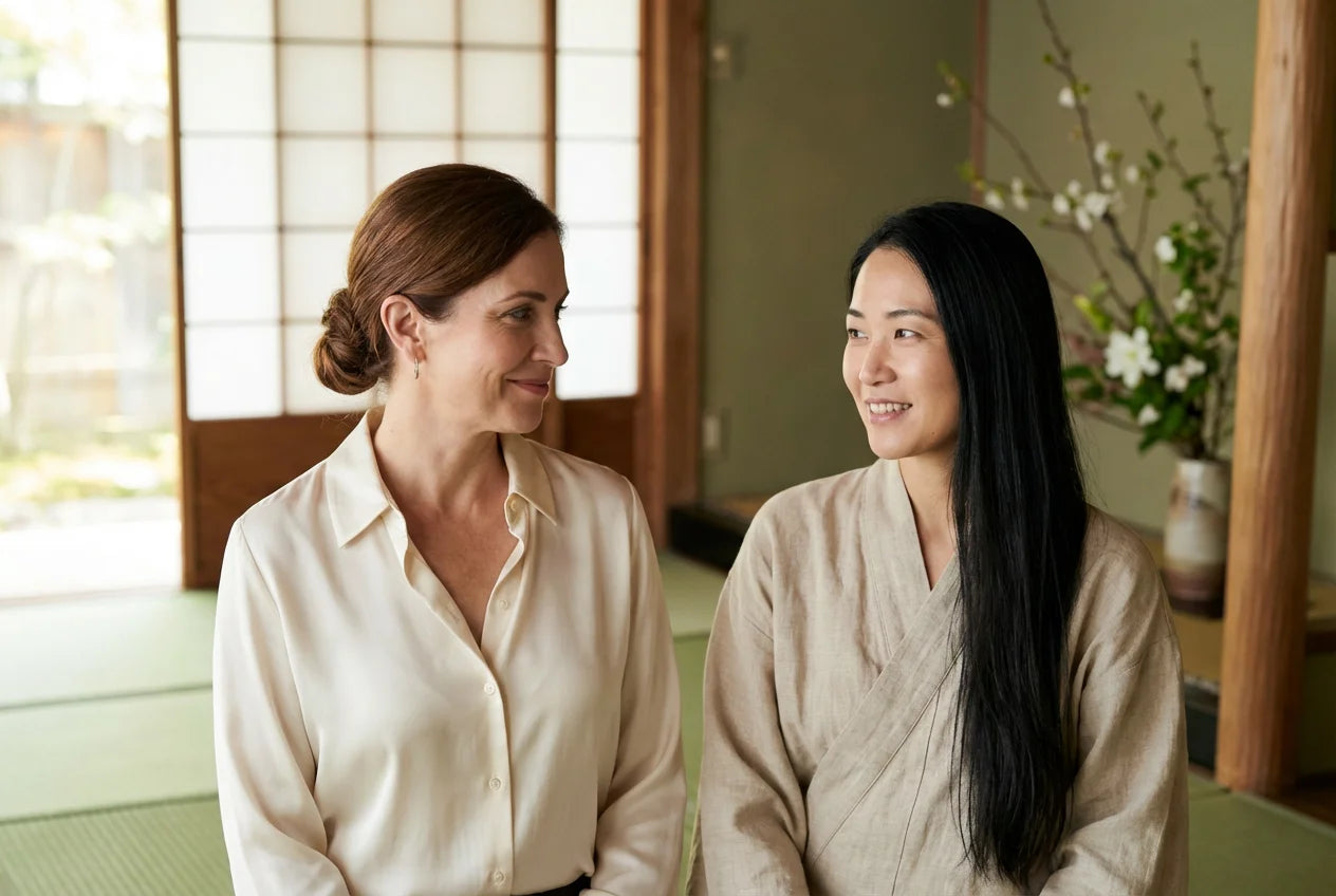 Lena and Mei Florisu Beauty co-founders Kyoto