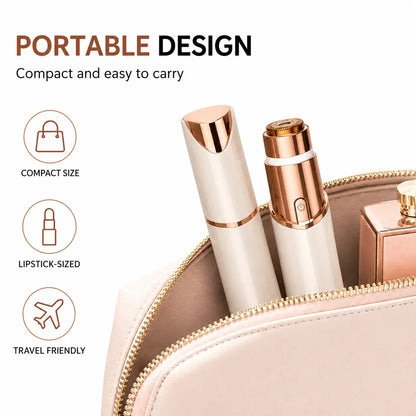 2-in-1 Painless Facial & Eyebrow Trimmer - Rechargeable Hair Remover