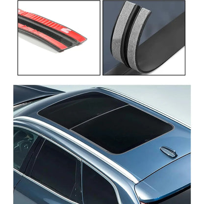 Universal T-Shape Car Windshield Rubber Sealing Strip - Soundproof & Waterproof