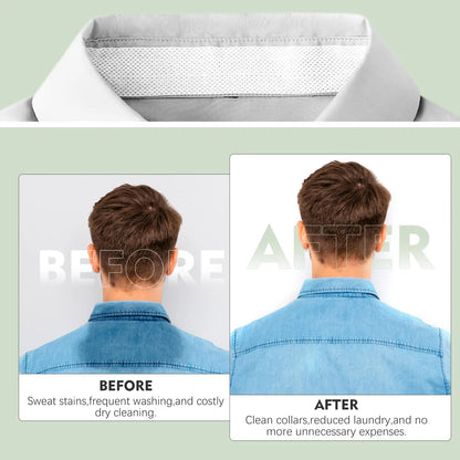 Disposable Sweat-Absorbing Collar Protector Pads - Anti-Stain Shirt Neck Tape