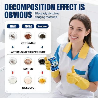Wild Tornado High-Density Foaming Drain Opener - Powerful Clog Remover for Sinks & Toilets (110g)