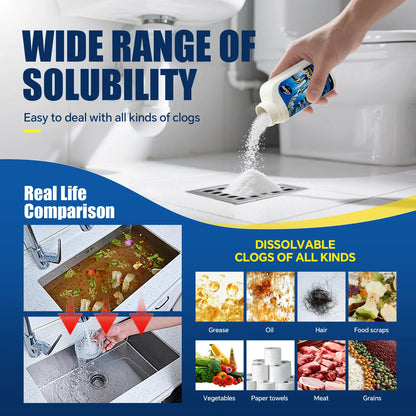 Wild Tornado High-Density Foaming Drain Opener - Powerful Clog Remover for Sinks & Toilets (110g)