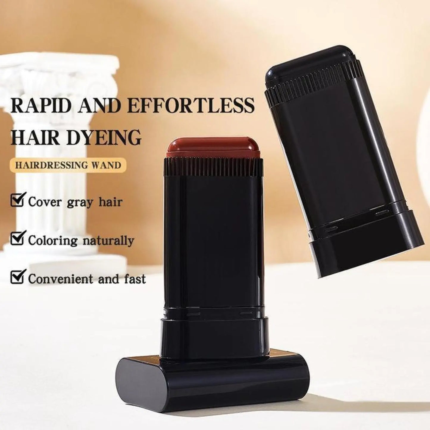 Natural Plant-Based Hair Dye Shampoo - Instant Gray Coverage with Ginseng & Ginger (500ml)