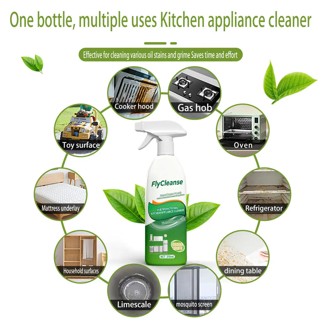 Heavy-Duty Kitchen Oil Stain Cleaner & Degreaser - Dual-Effect Foam Spray (500g)