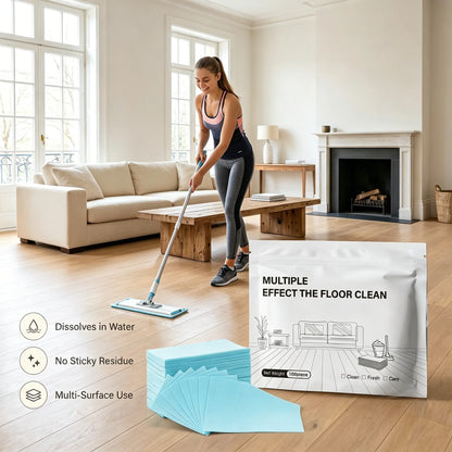 Multi-Surface Floor Cleaning Tablets - Eco-Friendly Grime & Odor Remover