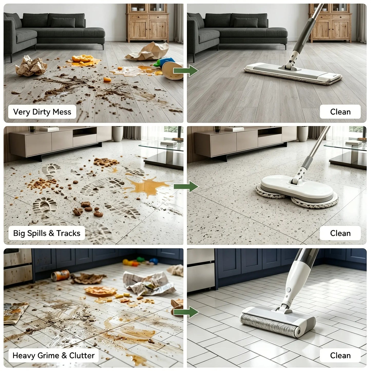 Multi-Surface Floor Cleaning Tablets - Eco-Friendly Grime & Odor Remover