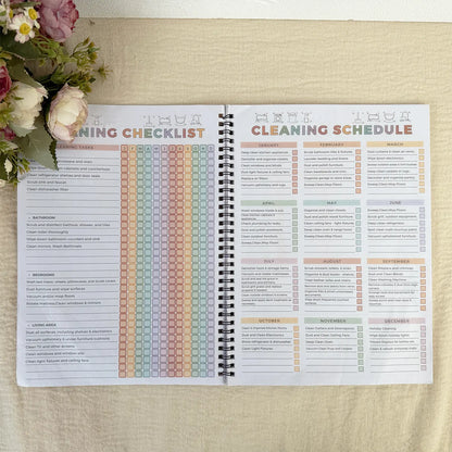 ADHD Cleaning Planner - A4 Daily Schedule & Checklist Pad for Focus & Organization