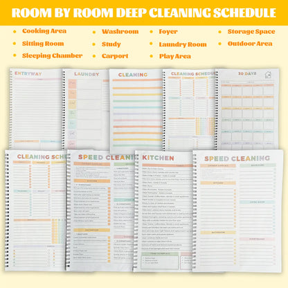 ADHD Cleaning Planner - A4 Daily Schedule & Checklist Pad for Focus & Organization