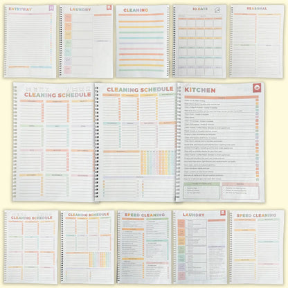 ADHD Cleaning Planner - A4 Daily Schedule & Checklist Pad for Focus & Organization