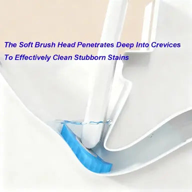 Hygienic Disposable Toilet Brush System - Wall-Mounted Holder with Scented Refills