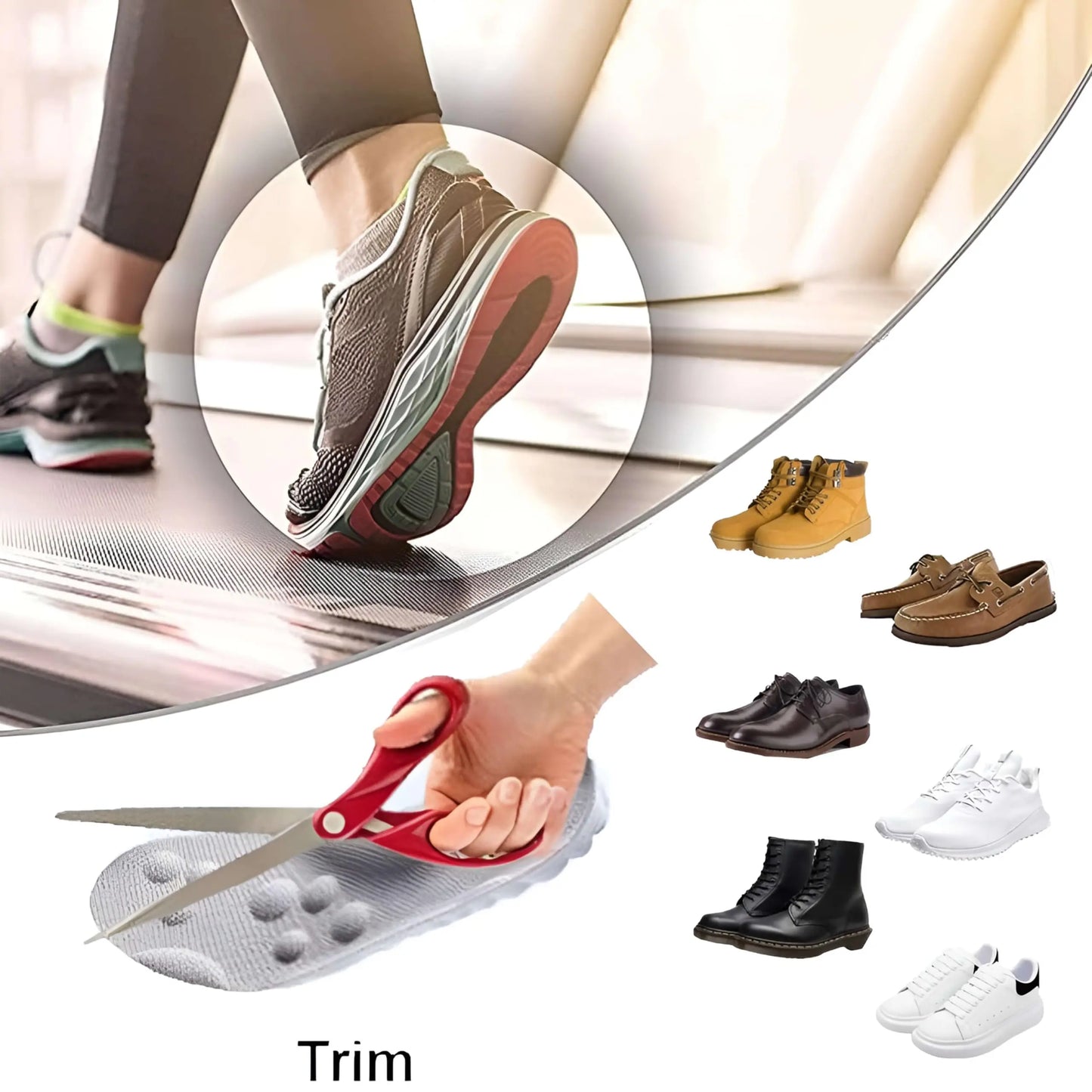 4D Cloud Cushioning Insoles - Anti-Fatigue & Shock Absorption Comfort Soles