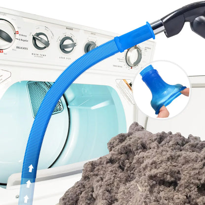 Universal Dryer Vent Cleaner Kit - Vacuum Hose Attachment for Lint Removal