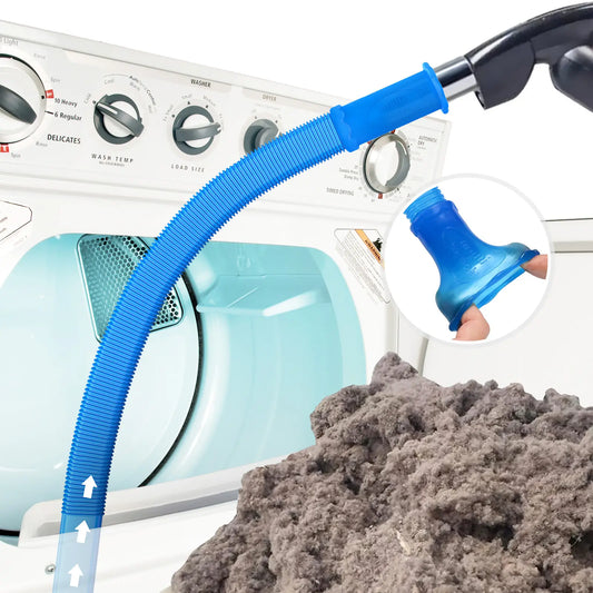 Universal Dryer Vent Cleaner Kit - Vacuum Hose Attachment for Lint Removal