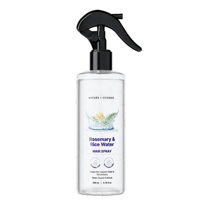 Rosemary & Rice Water Strengthening Hair Mist - 100% Natural Extract (200ml)