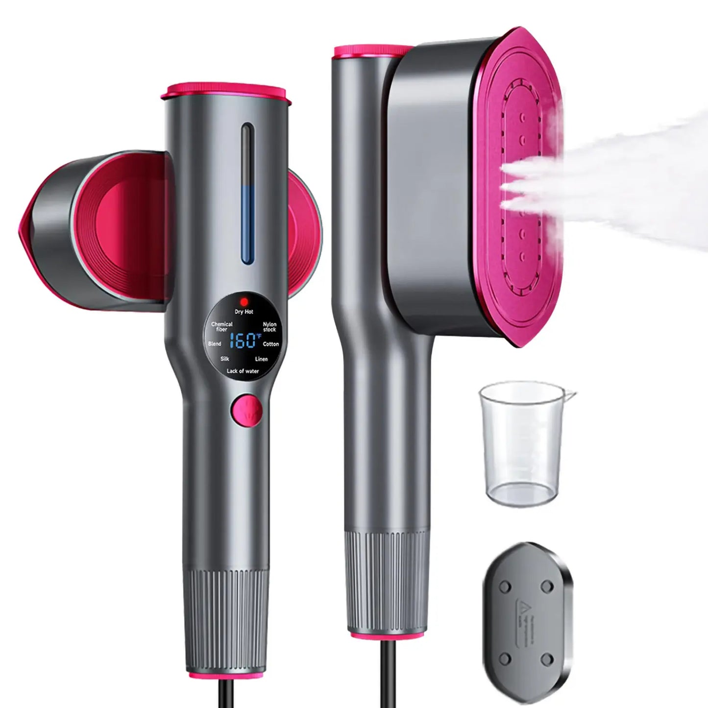 Portable Garment Steamer - 15s Fast Heating & LED Display