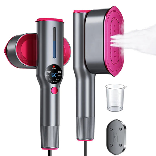 Portable Garment Steamer - 15s Fast Heating & LED Display