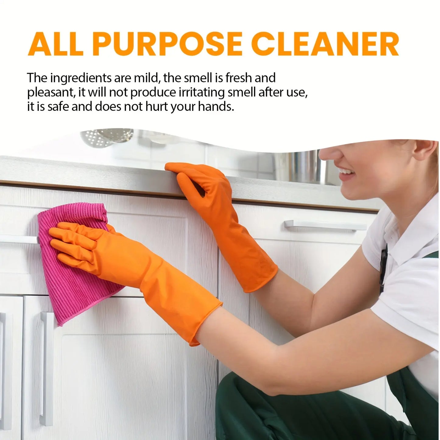 Heavy Duty Kitchen Cleaner & Degreaser - 500ml Antibacterial Lemon Scent