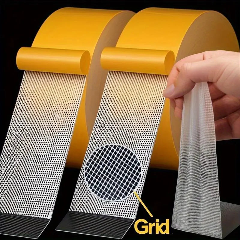 Heavy Duty Double Sided Mesh Tape - Industrial Strength Adhesive (66ft/20m)