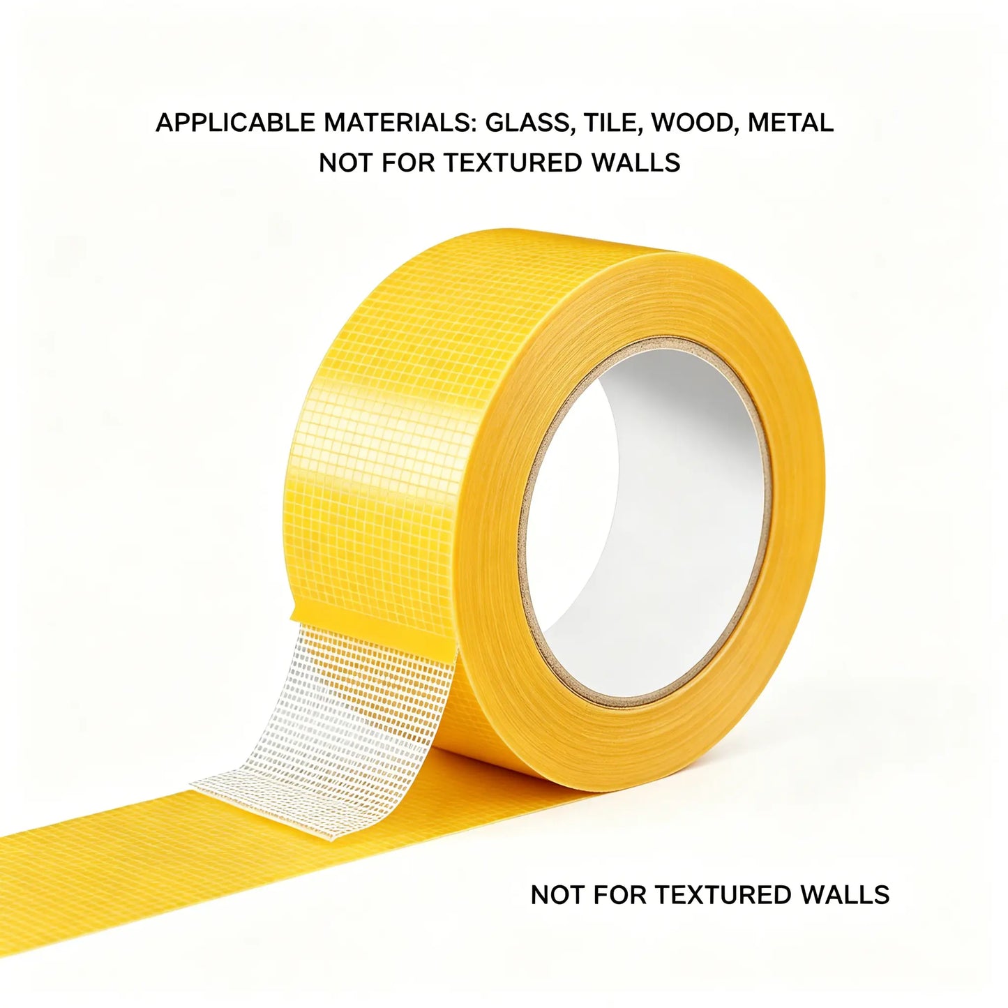 Heavy Duty Double Sided Mesh Tape - Industrial Strength Adhesive (66ft/20m)
