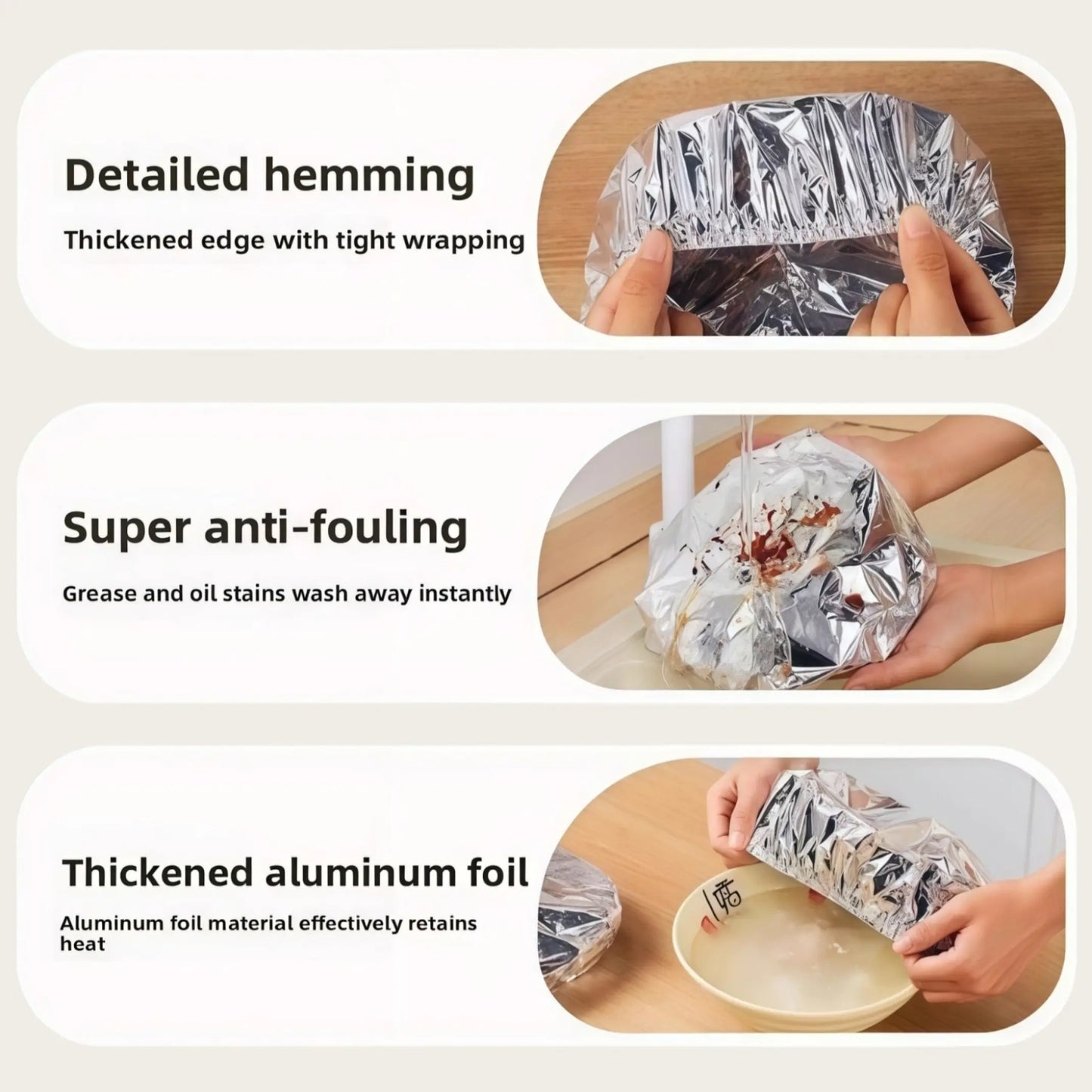 Aluminum Foil Food Insulation Cover - Heat-Retaining Table & Container Wrap