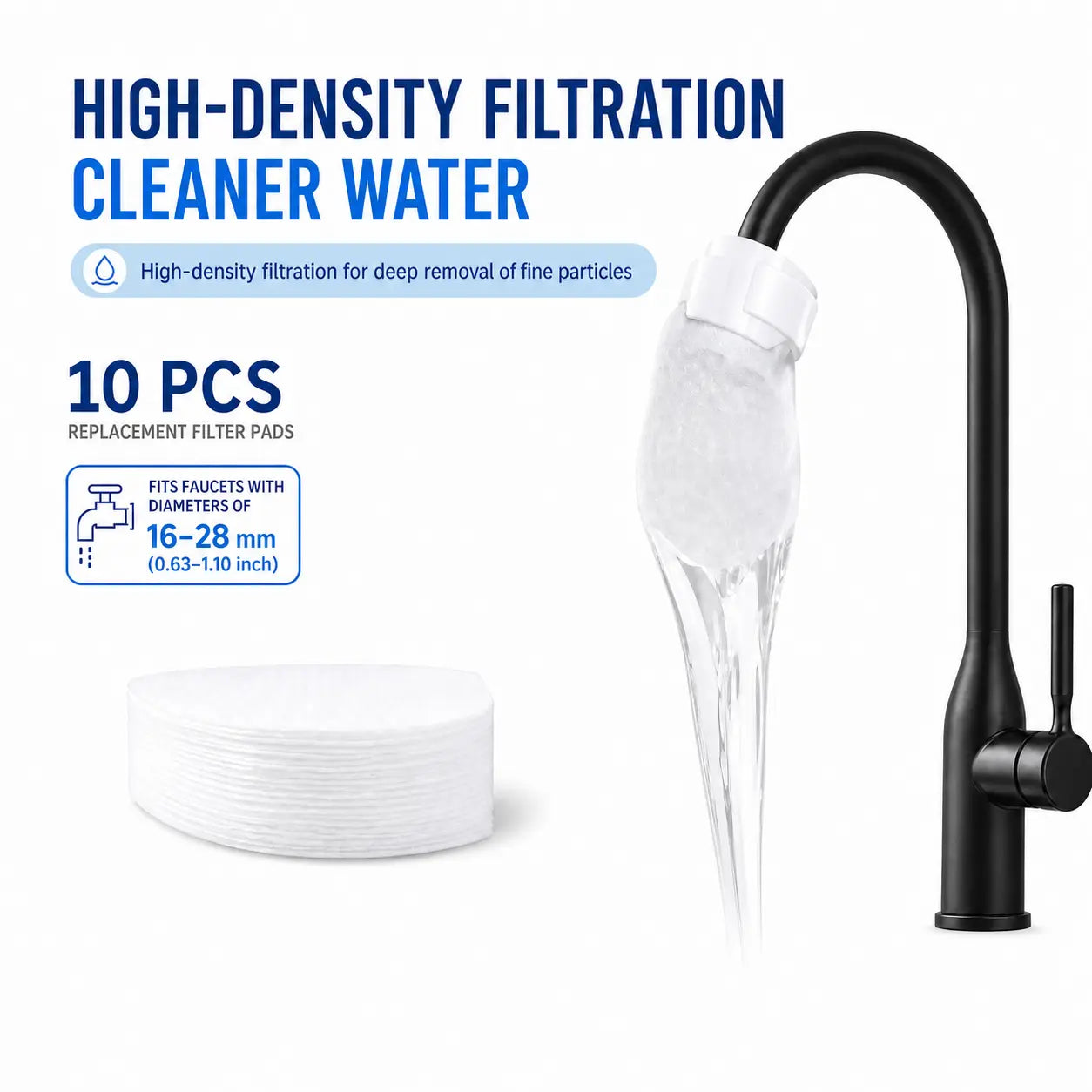 Universal Faucet Filter Bags - Effective Purification & Rust Removal for Tap Water