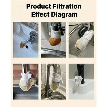 Universal Faucet Filter Bags - Effective Purification & Rust Removal for Tap Water