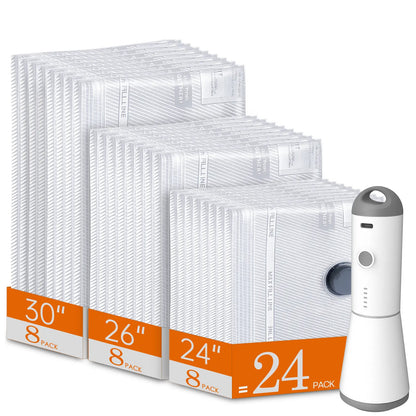 Cordless Travel Vacuum Bag Set with Rechargeable Pump