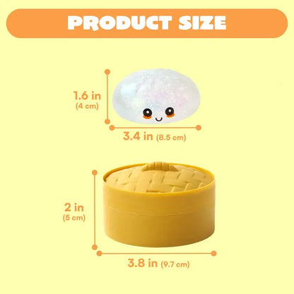 Glitter Dumpling Squishy Toy Blind Box - Cute Stress Relief Squeeze Ball Gift