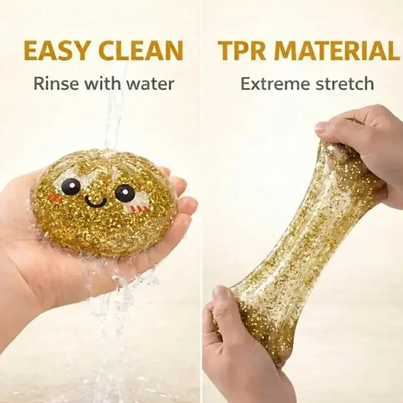 Glitter Dumpling Squishy Toy Blind Box - Cute Stress Relief Squeeze Ball Gift