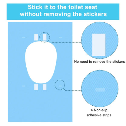 Disposable Toilet Seat Covers - Waterproof Travel Toilet Seat Pads