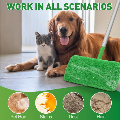 8-Pack Reusable Microfiber Mop Pads Compatible with Swiffer Sweeper