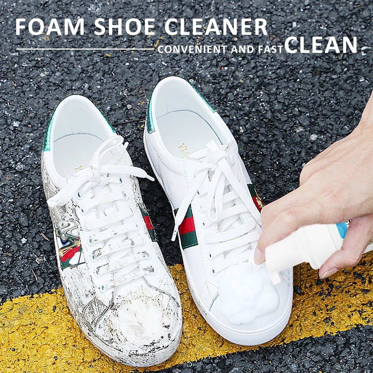 Sneaker Foam Cleaner Kit for White Shoes - Deep Clean Stain Removal 4oz / 118ml