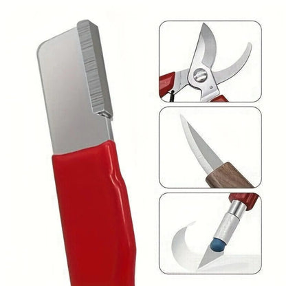 Professional Kitchen Knife Sharpener Set - Precision Edge Tool for Knives and Garden Shears