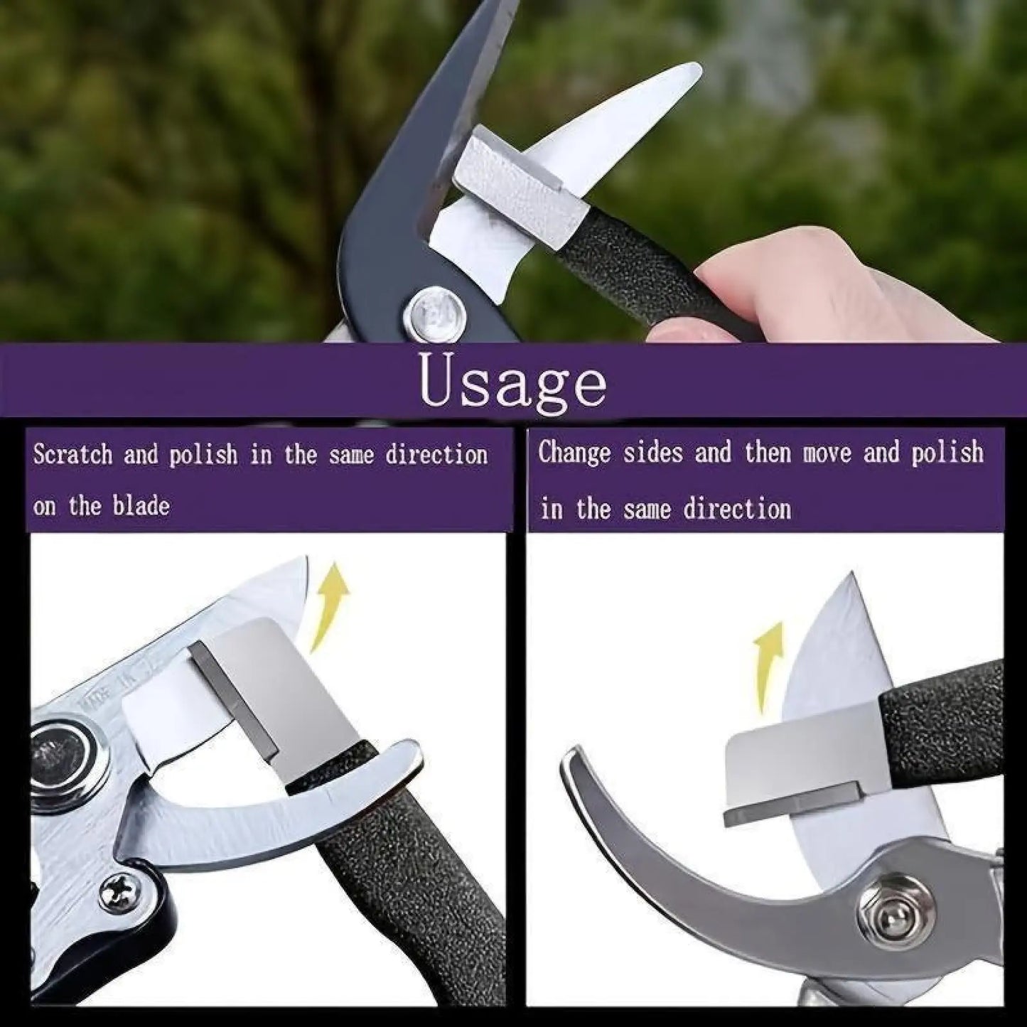 Professional Kitchen Knife Sharpener Set - Precision Edge Tool for Knives and Garden Shears