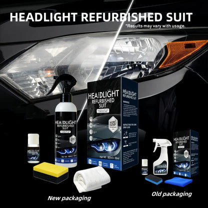 Headlamp Restoration Fluid Kit - Restores Clarity for Oxidized Yellowed Headlights