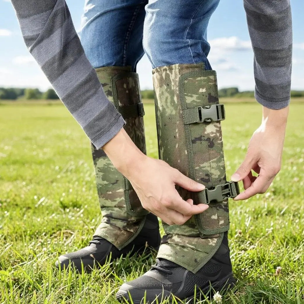 Snake-Resistant Leg Gaiters Pair for Hunting Hiking and Outdoor Protection